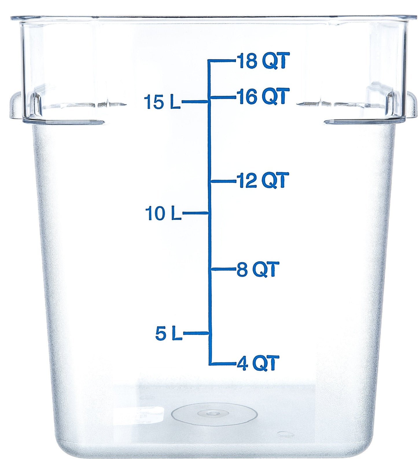Carlisle 1072507 18 Qt Clear Food Storage Container