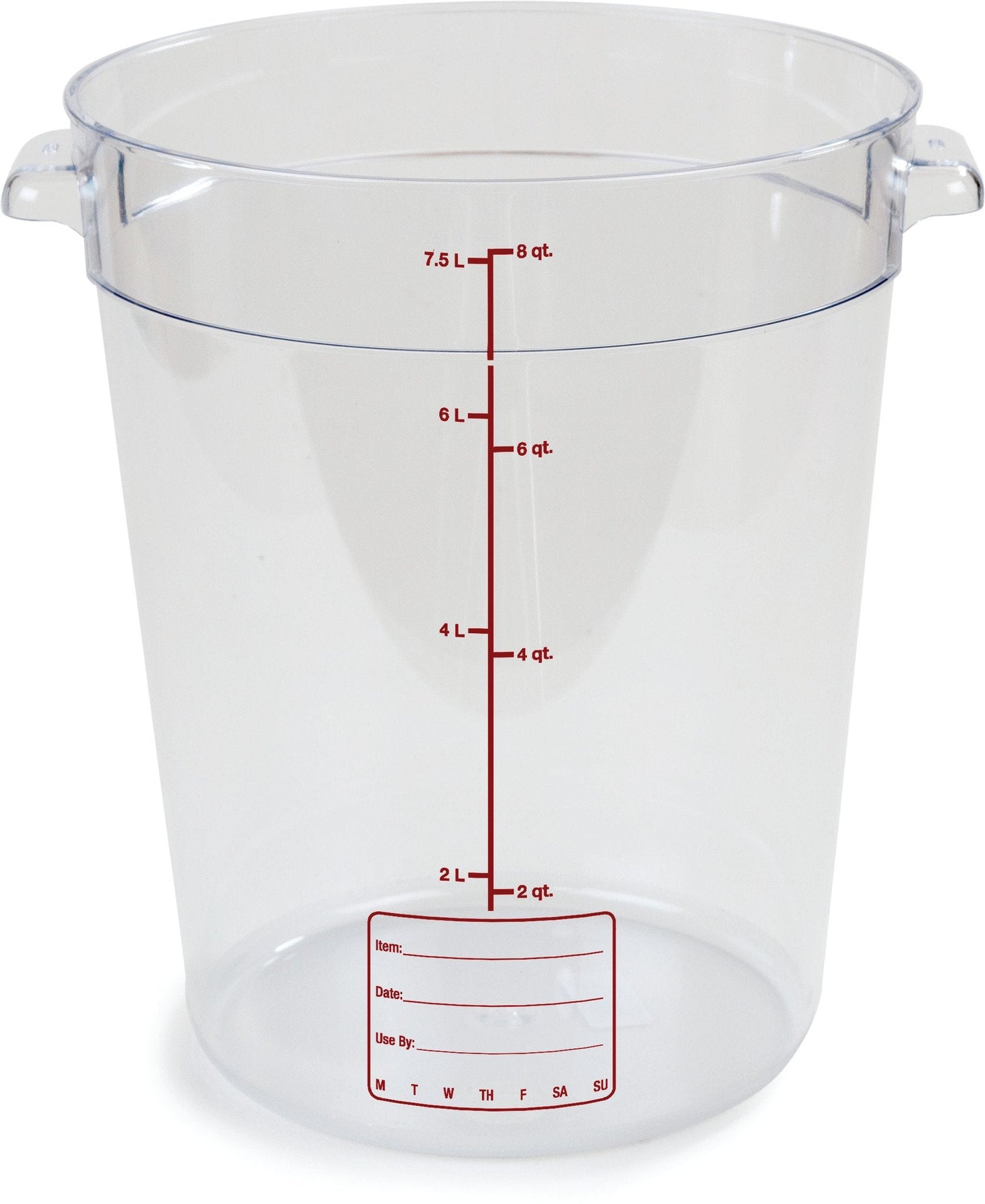 8 Qt Round Clear Container Storplus (10766-07)