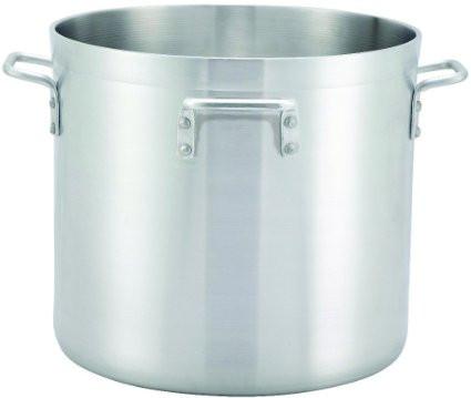 Winco ALHP-140H 140 Qt Extra Heavy Duty Aluminum Stock Pot with 4 Handles