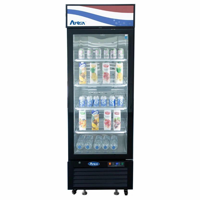 Atosa USA MCF8722GR Glass 1-Door Merchandiser Refrigerator 19.39 cu. ft.