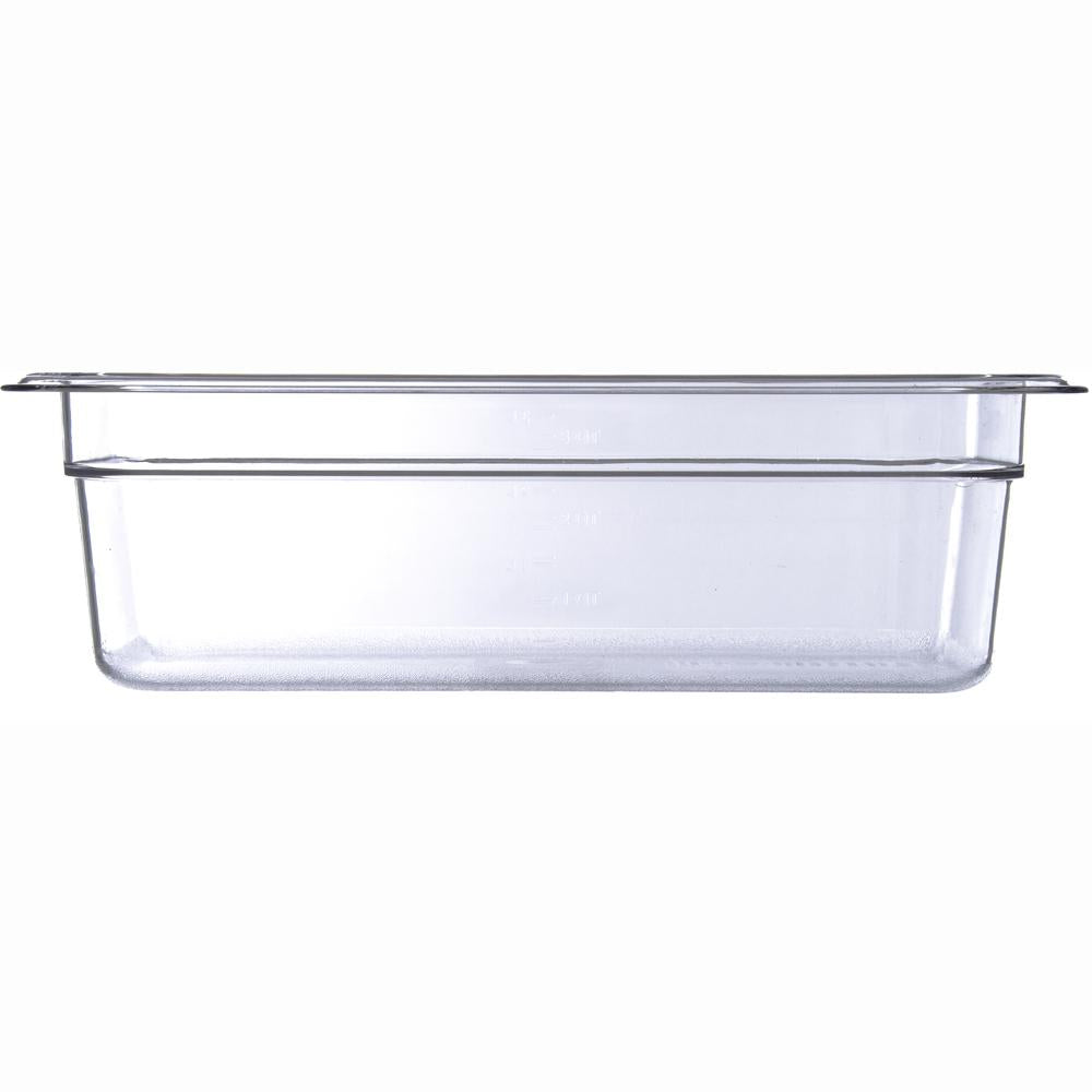 Carlisle 3066107 1/3 Size 4" Deep Food Pan - Clear