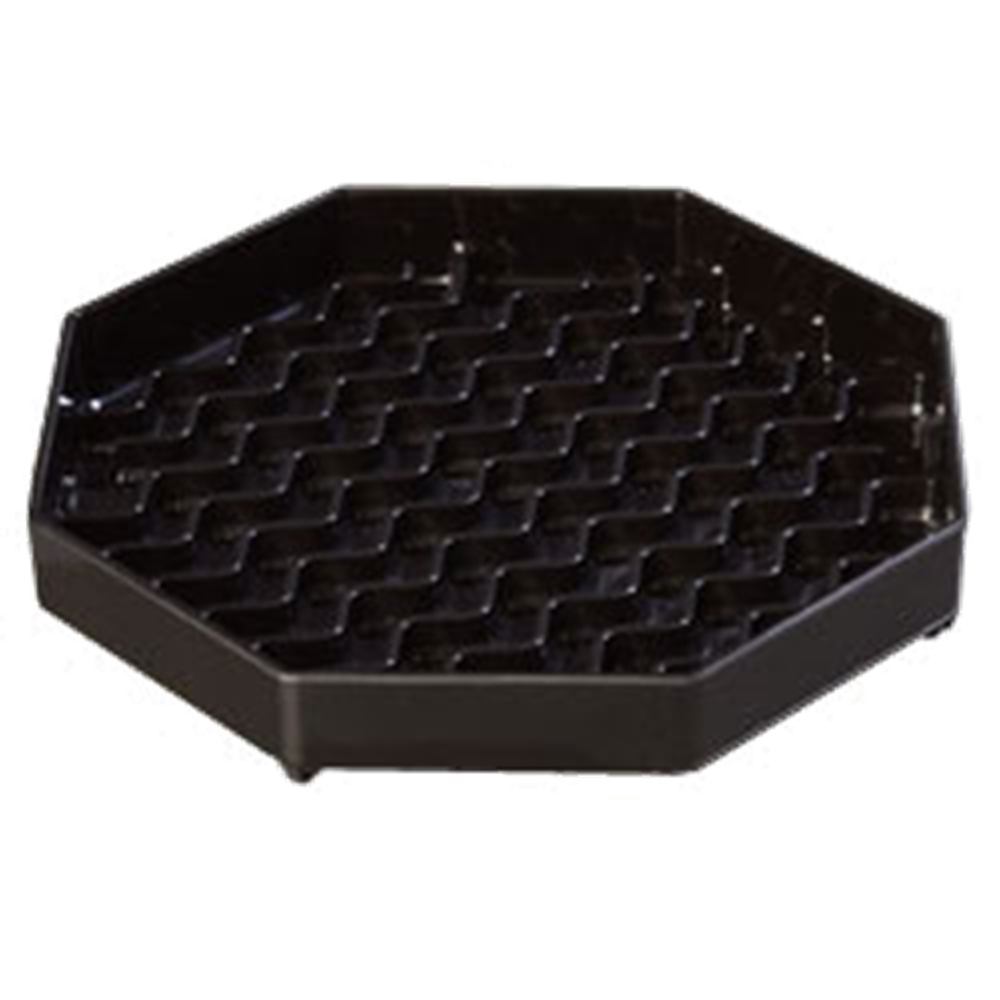 6" Black Octagon Drip Tray Newave (11036-03)