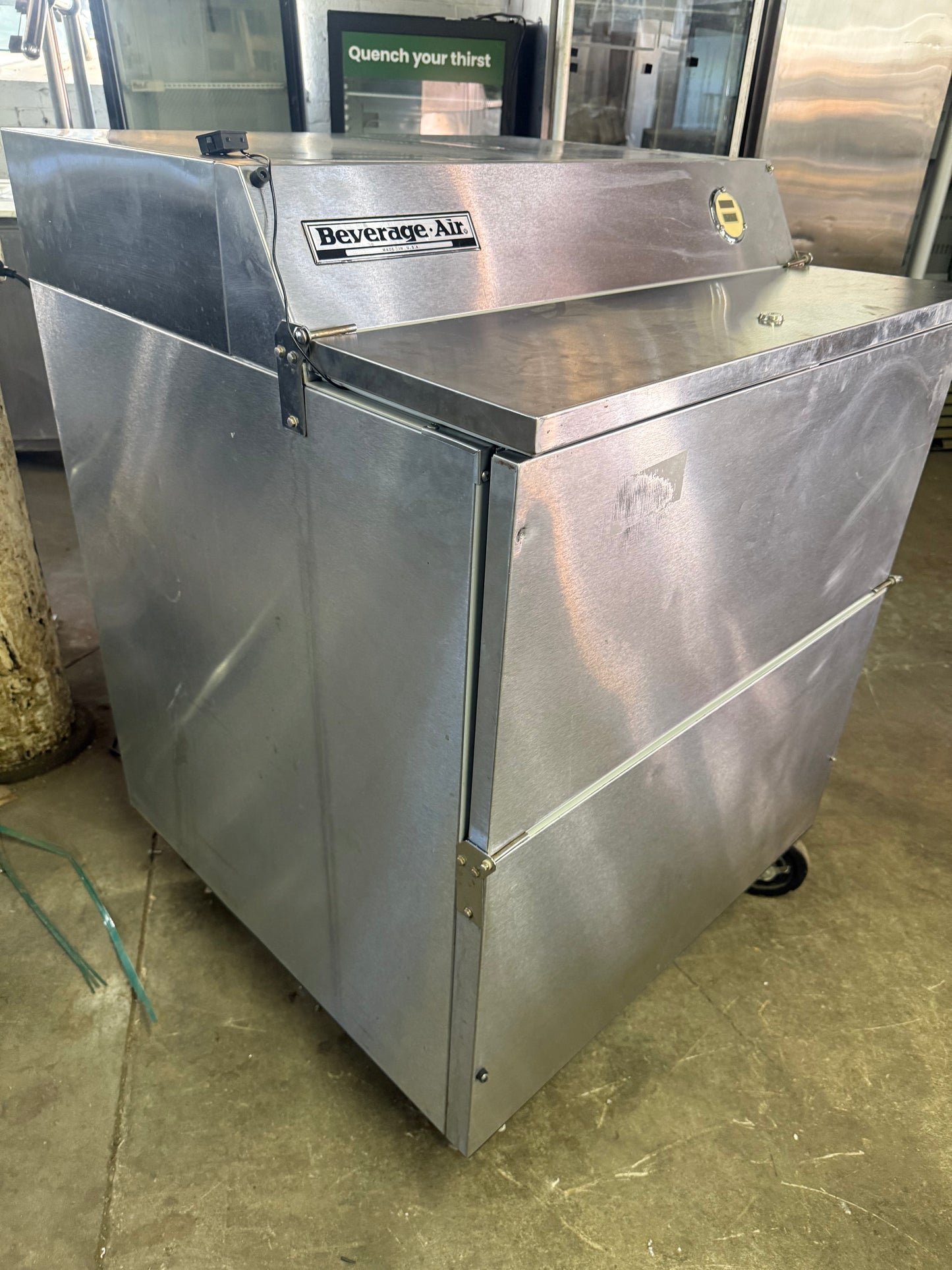 Beverage-Air SMF34 Milk Cooler w/ Top & Side Access - (512) Half Pint Carton Capacity, 115v USED