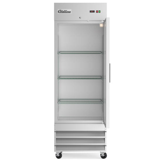 Coldline C-1RE 29" Solid Door Commercial Reach-In Refrigerator - Stainless Steel