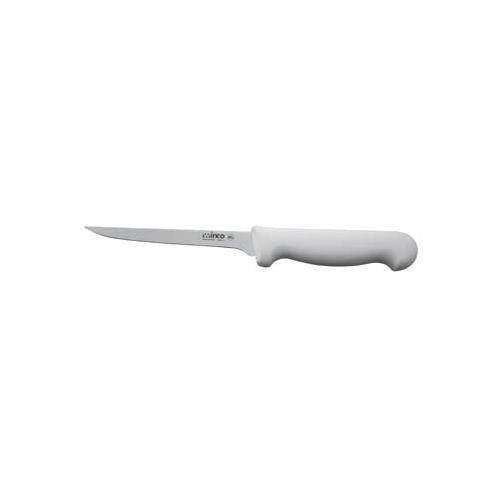 Winco KWH-4 6" Narrow Boning Knife Straight Blade with Easy Grip Plastic Handle