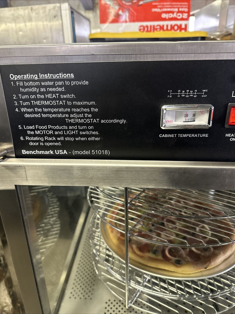 BENCHMARK 51018 COUNTERTOP HUMIDIFIED PIZZA DISPLAY SCRATCH AND DENT
