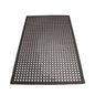 Winco RBM-35K Black 1/2" Thick 3' X 5' Anti-Fatigue Rubber Floor Mat