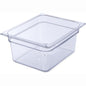 Carlisle 10222B-07 1/2 Size 6" Deep Food Pan - Clear