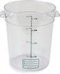 Carlisle 1076407 Round Clear Container 4 Quart StorPlus