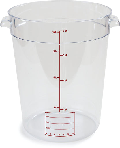 8 Qt Round Clear Container Storplus (10766-07)