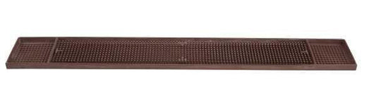 Winco BM-327B Brown 27'' X 3-1/4'' Bar Mat