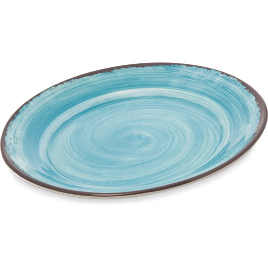 Carlisle Mingle 5400615 Aqua Melamine Round Charger 12.5"