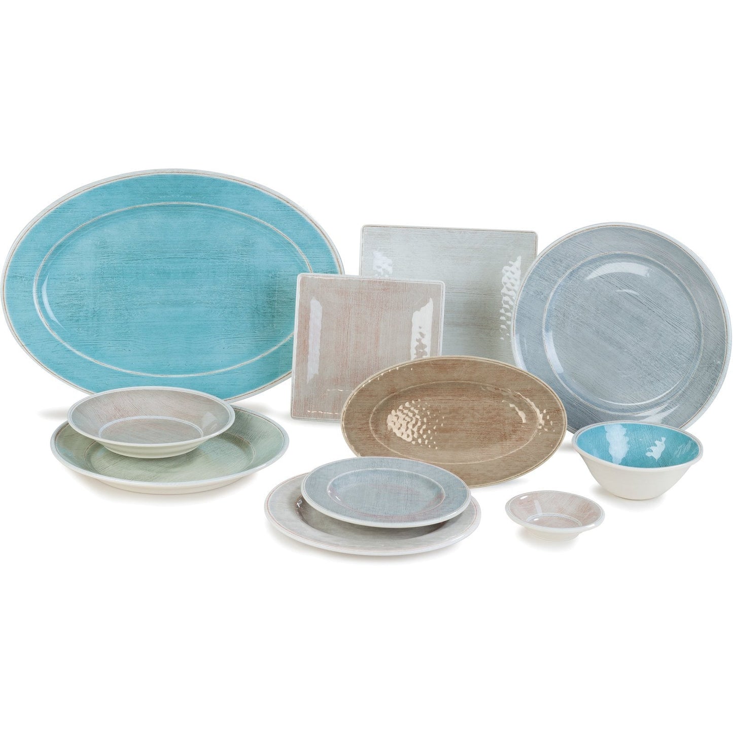 Carlisle Grove 6400418 Smoke Melamine Round Charger 12.5"