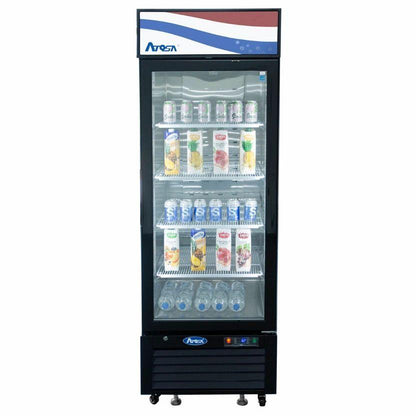 Atosa USA MCF8722GR Glass 1-Door Merchandiser Refrigerator 19.39 cu. ft.
