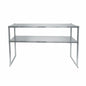 48-Inch Stainless Steel Sandwich Prep Table Over Shelf