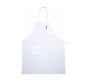 Winco BA-PWH White Full Length Bib Apron W/ Pocket