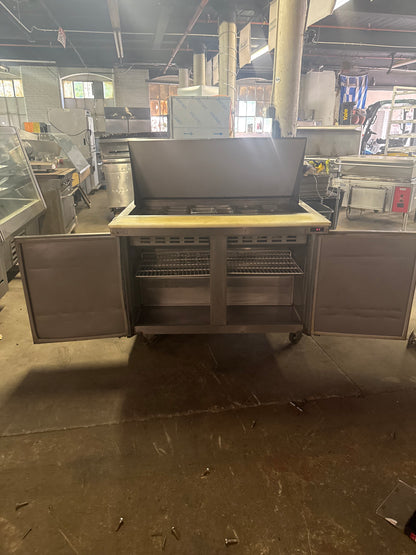 AVANTCO 48” MEGATOP REFRIGERATOR SANDWICH PREP TABLE COOLER USED