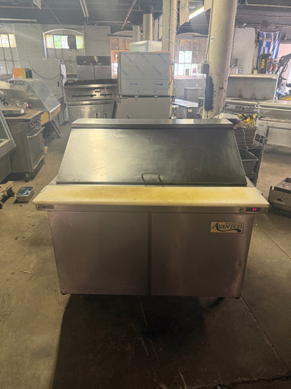AVANTCO 48” MEGATOP REFRIGERATOR SANDWICH PREP TABLE COOLER USED