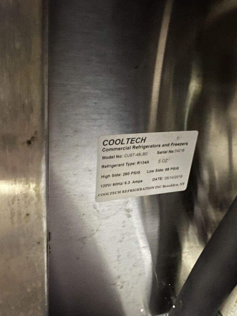 Cooltech CUST-48LBD 48” 1/2 Door 2 Drawer Low Boy Worktop Refrigerator 48" Used