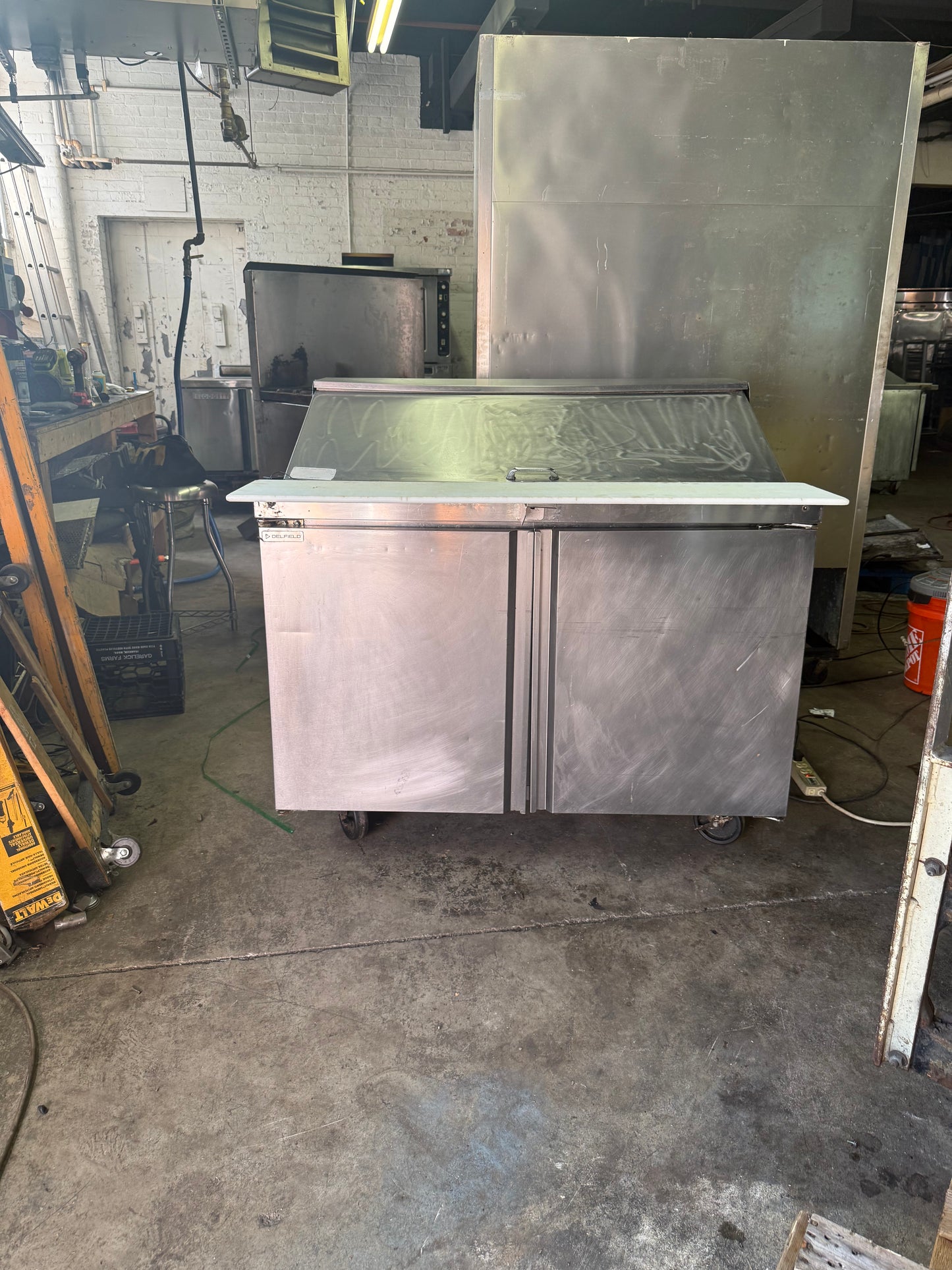 DELFIELD 4448NP-18M 48” Sandwich Prep Table Cooler Refrigerator USED