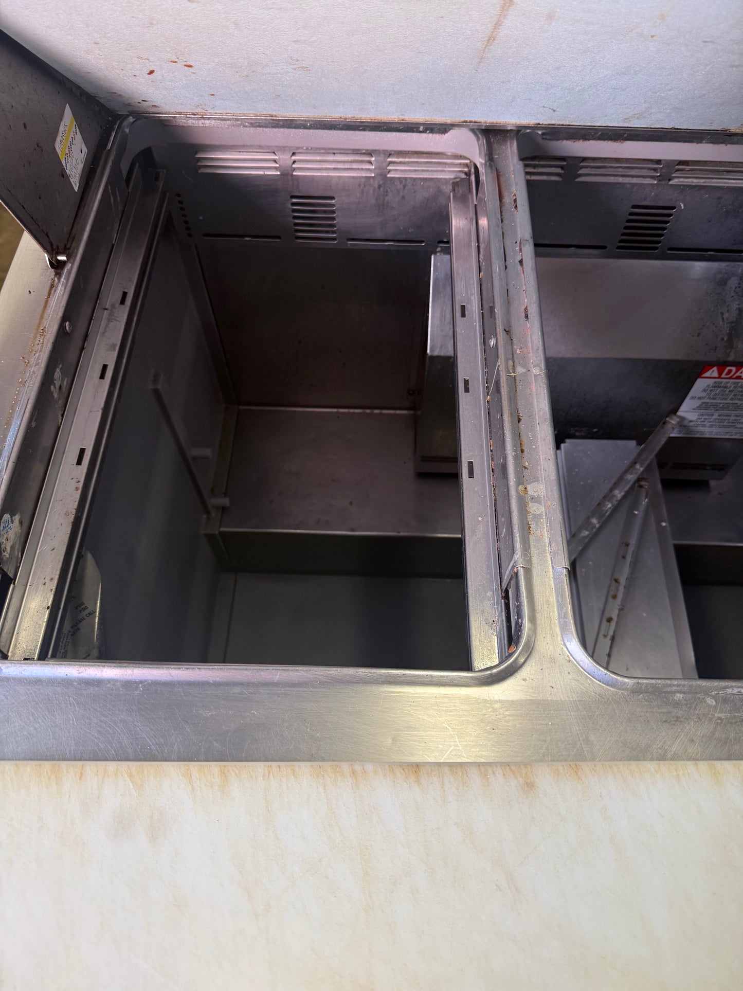 DELFIELD 4448NP-18M 48” Sandwich Prep Table Cooler Refrigerator USED
