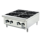 ATOSA HD 24-in 4-Burner Hotplate, Total 128,000 BTU - NG/LP - ACHP-24