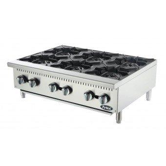 ATOSA HD 36-in 6-Burner Hotplate, Total 192,000 BTU NG/LP- ACHP-36-6