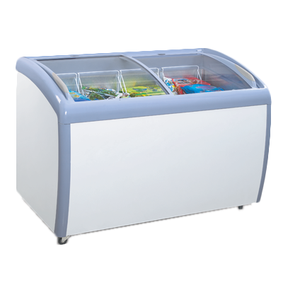 Atosa - MMF9110 Angle Curved Top Chest Freezer 9 cu. ft.