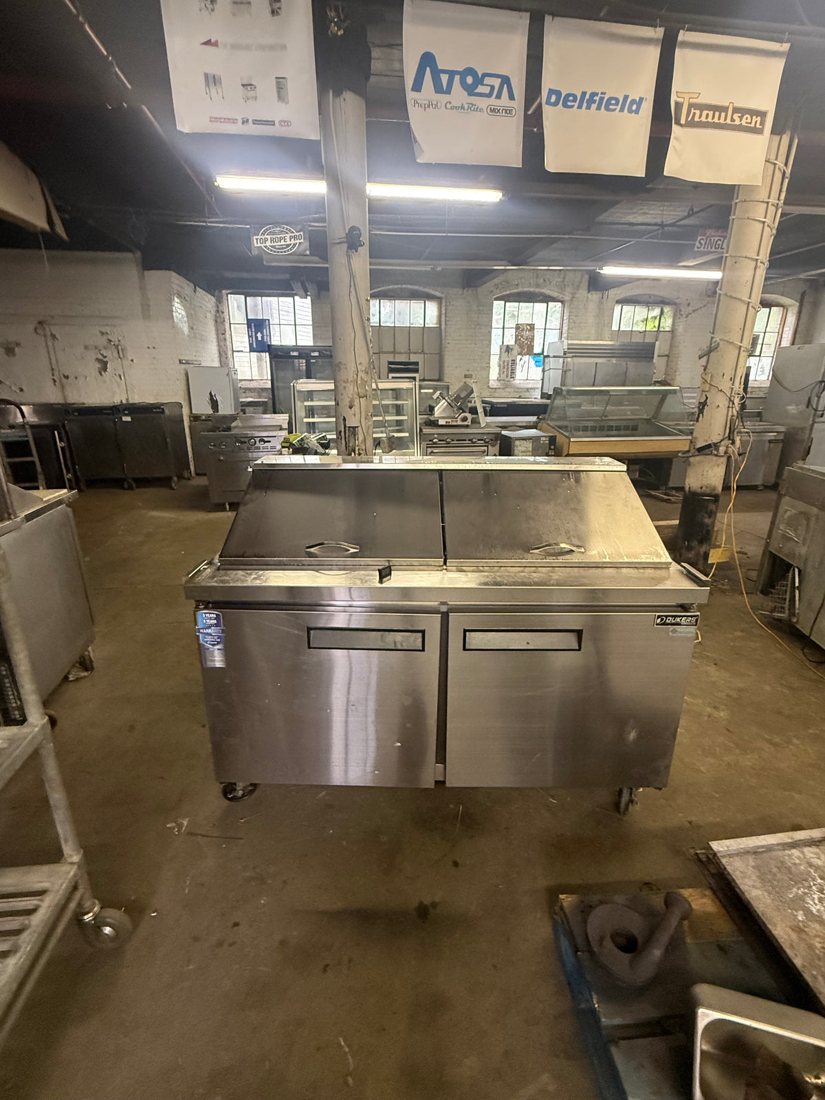 DUKERS DSP60 60” MEGATOP SANDWICH PREP TABLE COOLER USED