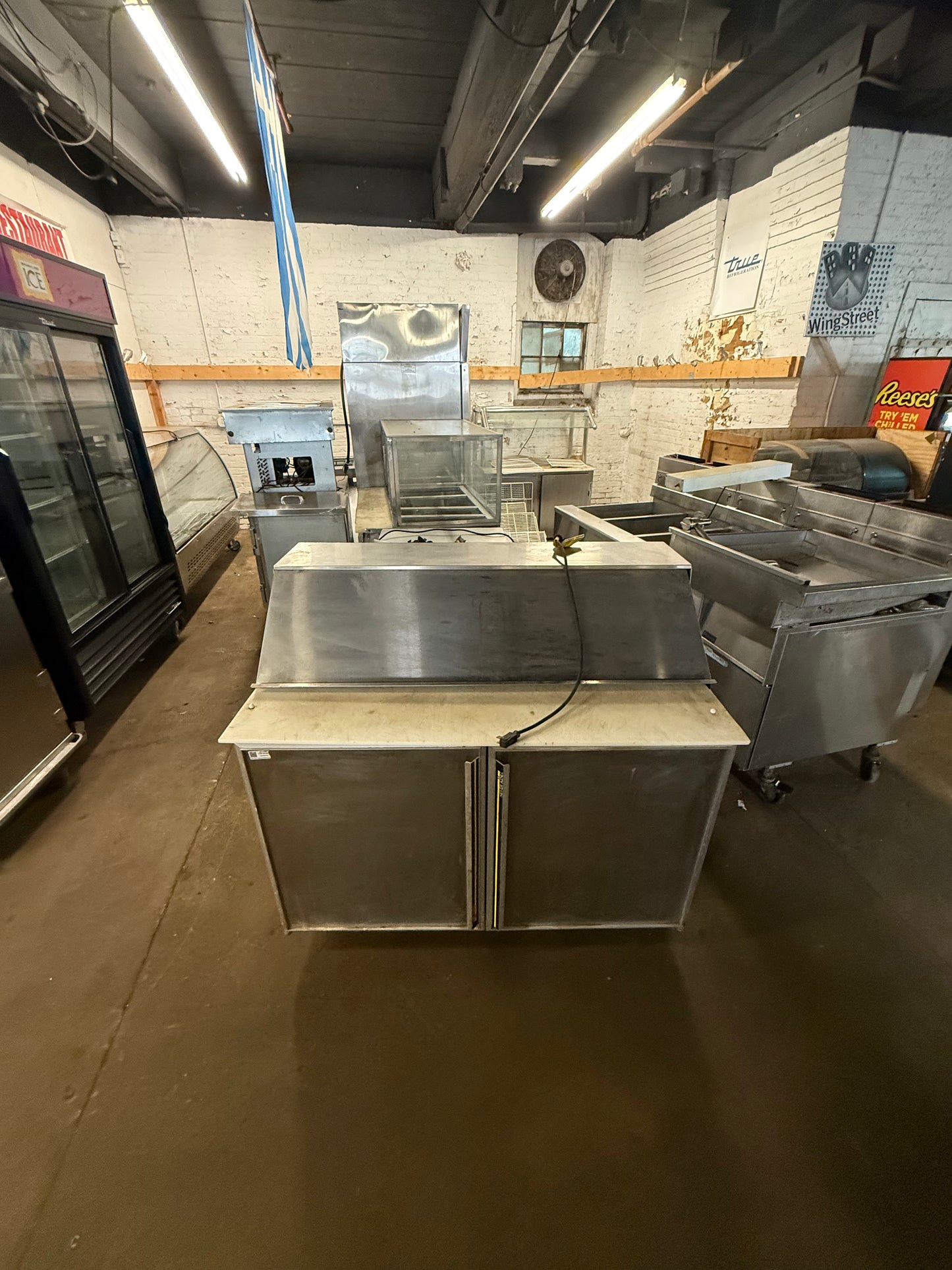 SILVER KING SKP48/12 48” USED COMMERCIAL SANDWICH PREP UNIT REFRIGERATOR COOLER