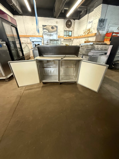 SILVER KING SKP48/12 48” USED COMMERCIAL SANDWICH PREP UNIT REFRIGERATOR COOLER