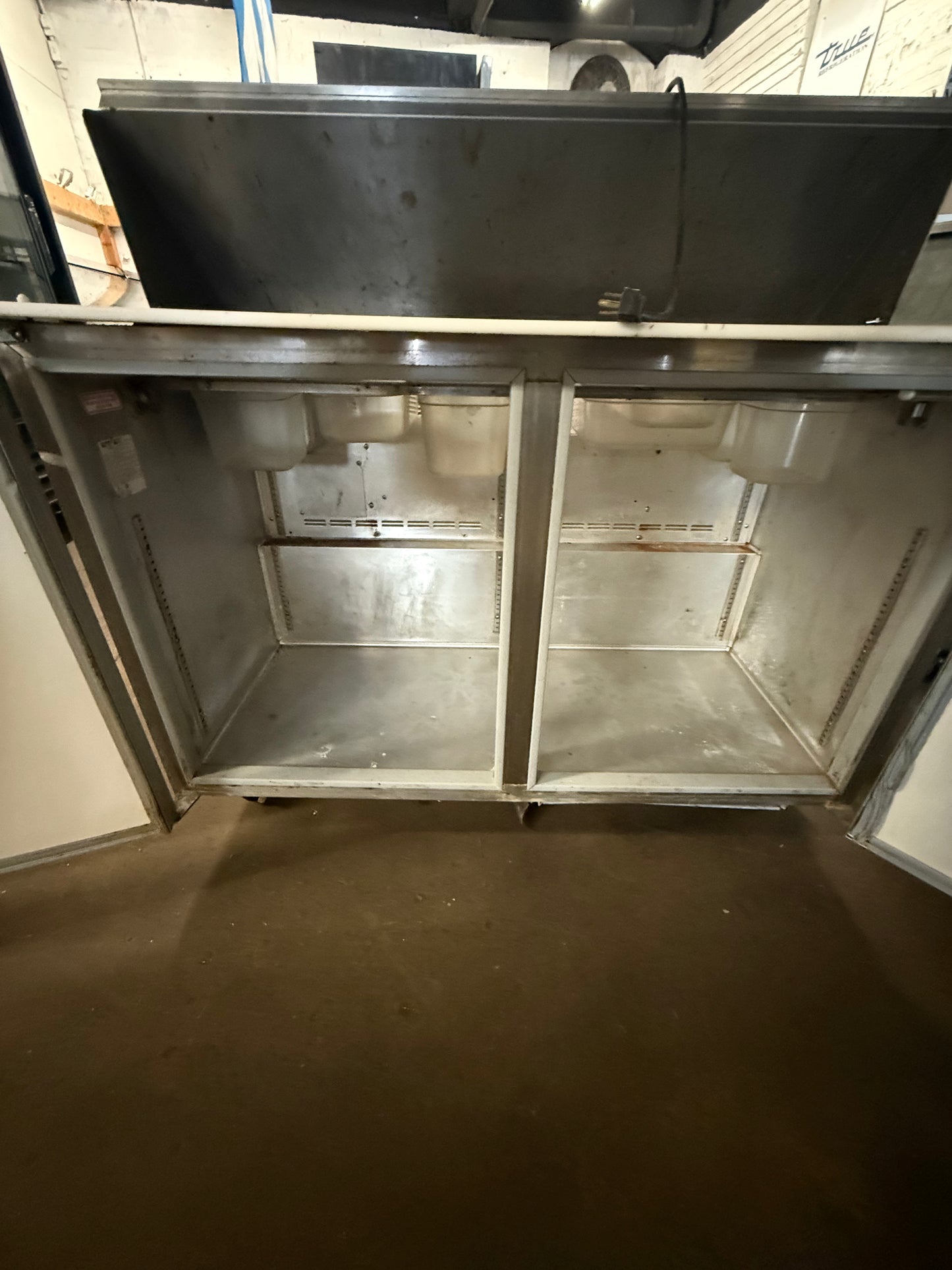 SILVER KING SKP48/12 48” USED COMMERCIAL SANDWICH PREP UNIT REFRIGERATOR COOLER