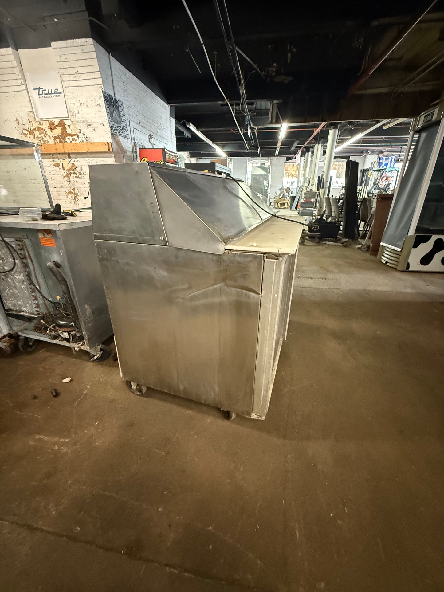 SILVER KING SKP48/12 48” USED COMMERCIAL SANDWICH PREP UNIT REFRIGERATOR COOLER