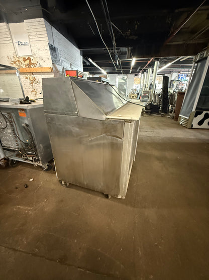 SILVER KING SKP48/12 48” USED COMMERCIAL SANDWICH PREP UNIT REFRIGERATOR COOLER