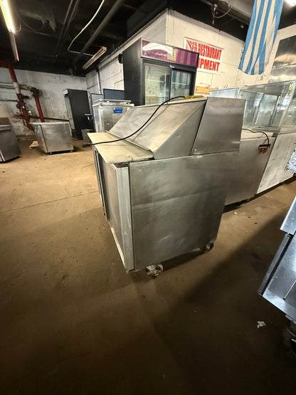 SILVER KING SKP48/12 48” USED COMMERCIAL SANDWICH PREP UNIT REFRIGERATOR COOLER