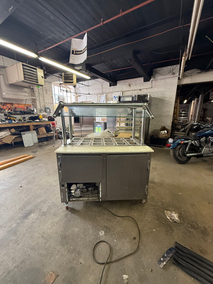 Leader 48” Used Sandwich Prep Salad Line Refrigerated Prep Unit