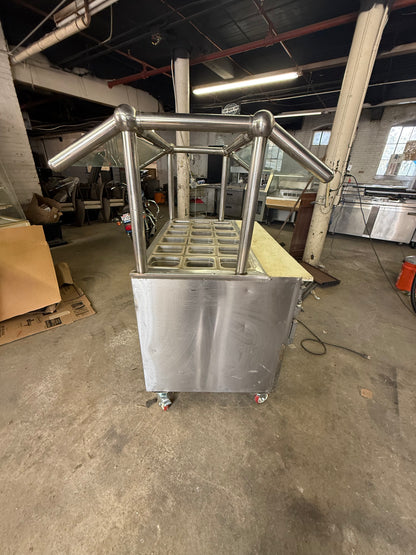 Leader 48” Used Sandwich Prep Salad Line Refrigerated Prep Unit