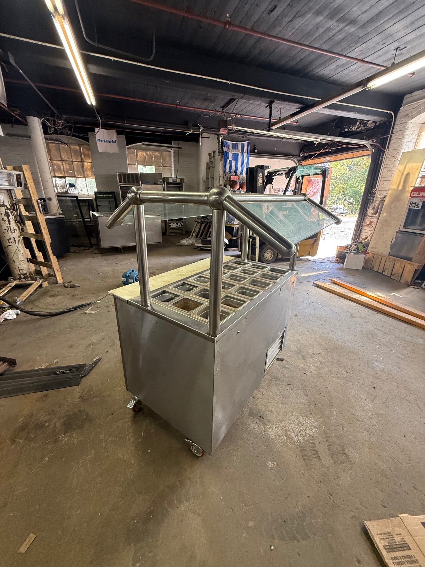 Leader 48” Used Sandwich Prep Salad Line Refrigerated Prep Unit