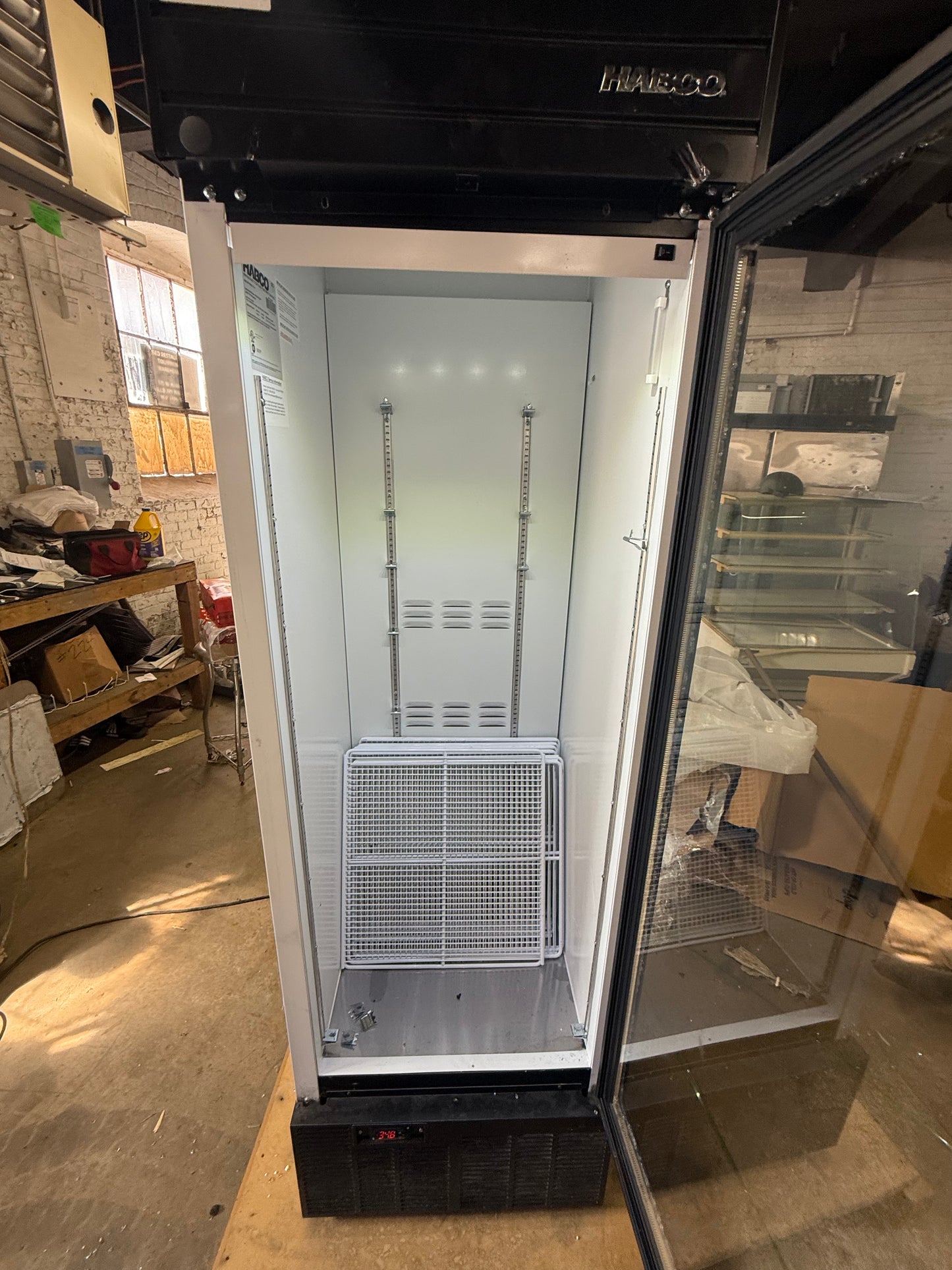 HABCO SE18 GLASS DOOR REFRIGERATOR MERCHANDISER COOLER BRAND NEW SCRATCH AND DENT