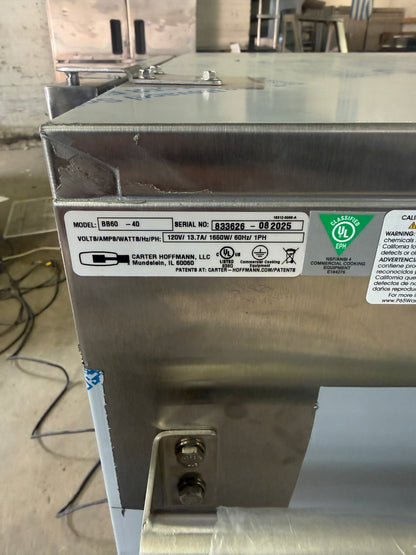 CarterHoffmann BB60 Heated Banquet Cart  (72) Plate Capacity SCRATCH AND DENT