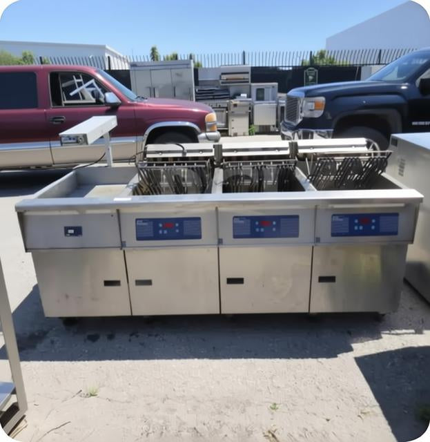 Pitco Battery of 3 Electric Fryer
FE18S-CQV & Dump Station with Hatco Warmer 208V 3PH USED