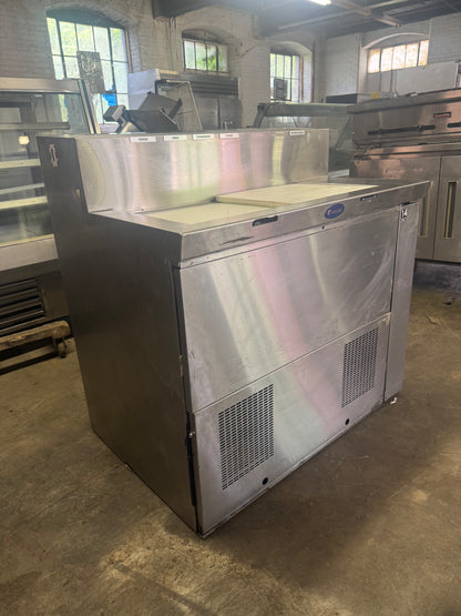 Randell DCST-44-SR9 44" Sliding Lid Ice Cream Dipping Cabinet Freezer & Syrup Rail USED