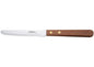 Winco Steak Knives, 4-1/2" Blade, Wooden Handle, Round Tip (Case of 12) K-55W