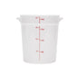 Winco PPRC-4W 4 Qt. White Food Storage Container