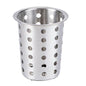Winco FC-SS 4-1/2" Dia Stainless Steel Perforated Flatware Cylinder