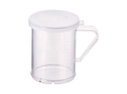 Winco 10 oz Dredge Set With 3 Clear Snap-On Lids