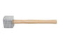 Winco 2-Sided Aluminum Meat Tenderizer With Wooden Handle