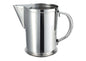 Winco 64 Ounce Stainless Steel Water Pitcher with Ice Guard