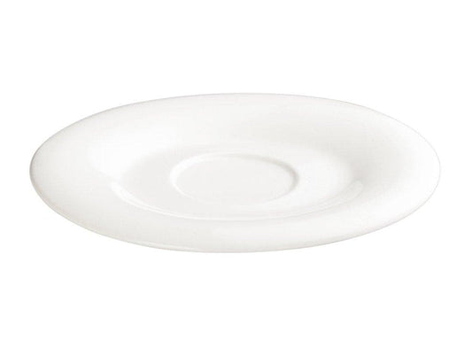 Winco Ardesia Ocea Creamy White Porcelain Oval Saucer