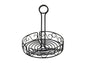 Winco Black Wire Round Condiment Caddy